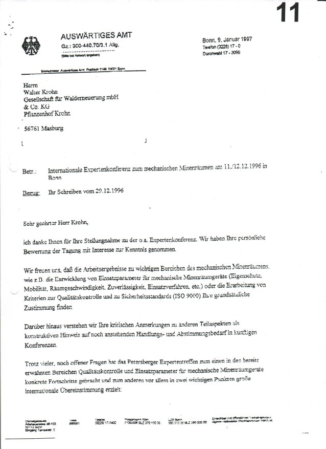 Scan Dokument 11 Auswärtiges Amt vom 09.01.1997 Seite 1