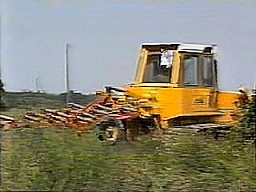 KMMCS Machine 3 on tracks in control pass with agricultural equipment