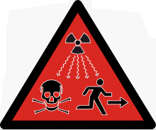 radioactivity warning
